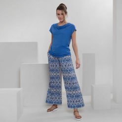 LIVING CRAFTS Malou | Pantalon Bleu Paresseux Wholesale